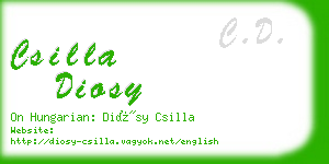 csilla diosy business card